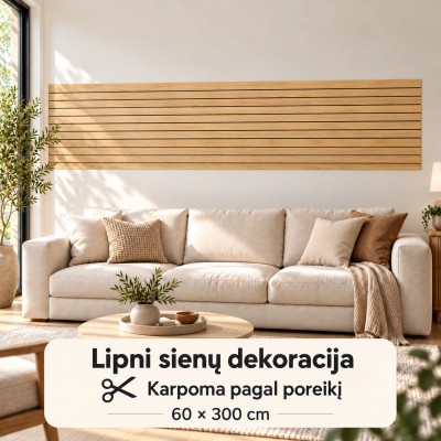 Selbstklebende dekorative Wandverkleidung in Holzoptik 60 × 300 cm TR2294