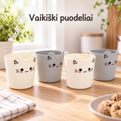 Set mit 4 Kunststoffbehältern für kleine Gegenstände (4 Stück)