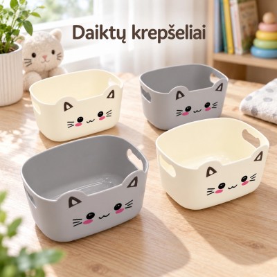 Set mit 4 Kunststoffbehältern für Kleinteile (4 Stück) TR2364A