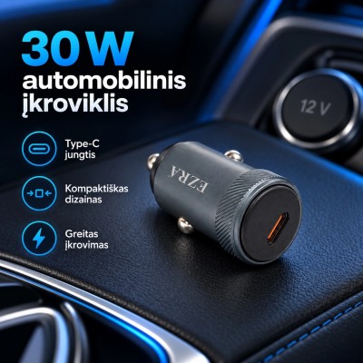 Kfz-Schnellladeadapter EZRA CR70 30 W