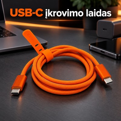2 m USB-C-zu-USB-C-Schnellladekabel EZRA DC356-2 240 W