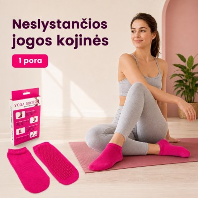 Rutschfeste Yogasocken, 1 Paar