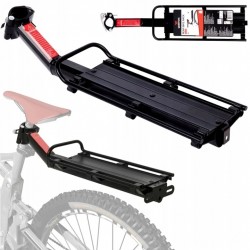 Universeller Gepäckträger aus Aluminium für Fahrräder, 40 × 12 cm, bis zu 9 kg