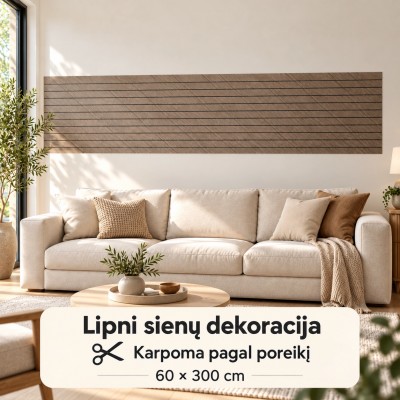 Selbstklebende, dekorative Wandverkleidung in Holzoptik, 60 × 300 cm, TR2294B