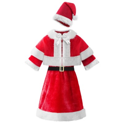 Weihnachtsmannkostüm für Damen mit Umhang