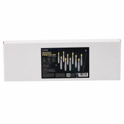 Hängende LED-Kerzen mit stabförmiger Fernbedienung, 10 Stück.
