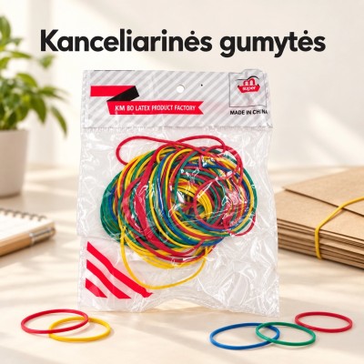 mehrfarbige Gummibänder für Schreibwaren