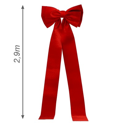 Weihnachtsband, rot, 82 × 290 cm