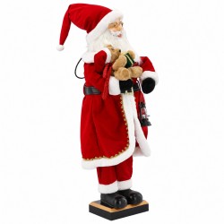 Weihnachtsmann mit einem Teddybär Weihnachtsmann mit einem Teddybär