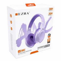 Belaidės ausinės su aktyviu triukšmo slopinimu EZRA BW95 Violetinė Belaidės ausinės su aktyviu triukšmo slopinimu EZRA BW95 Violetinė