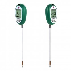 Dirvožemio drėgmės, temperatūros ir pH matuoklis su LCD ekranu Dirvožemio drėgmės, temperatūros ir pH matuoklis su LCD ekranu