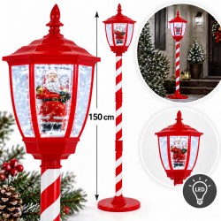 Kalėdinis LED žibintas su Kalėdų Seneliu, 150 cm Kalėdinis LED žibintas su Kalėdų Seneliu, 150 cm