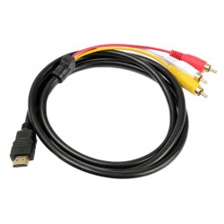HDMI į VGA + Audio 3x Chinch RCA laidas