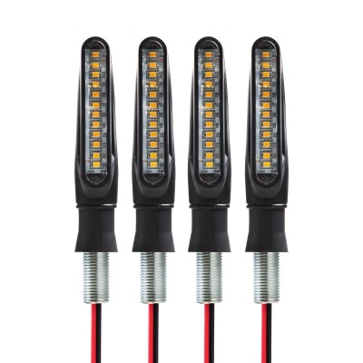 Dinaminių LED posūkių žibintų rinkinys, 4 vnt., 12 V