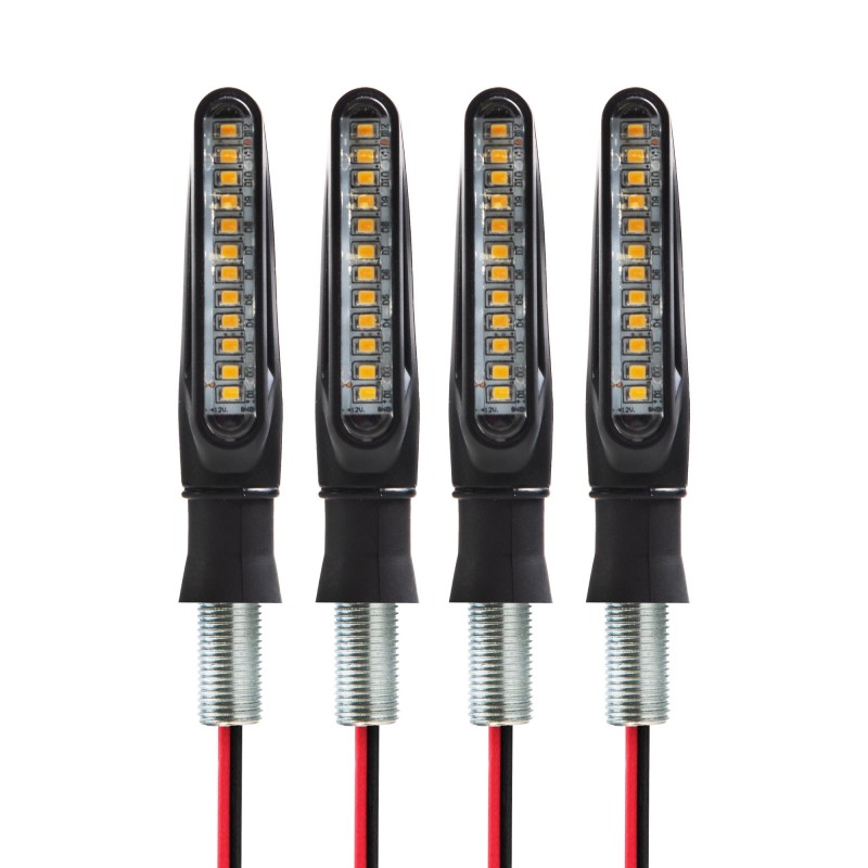 Dinaminių LED posūkių žibintų rinkinys, 4 vnt., 12 V