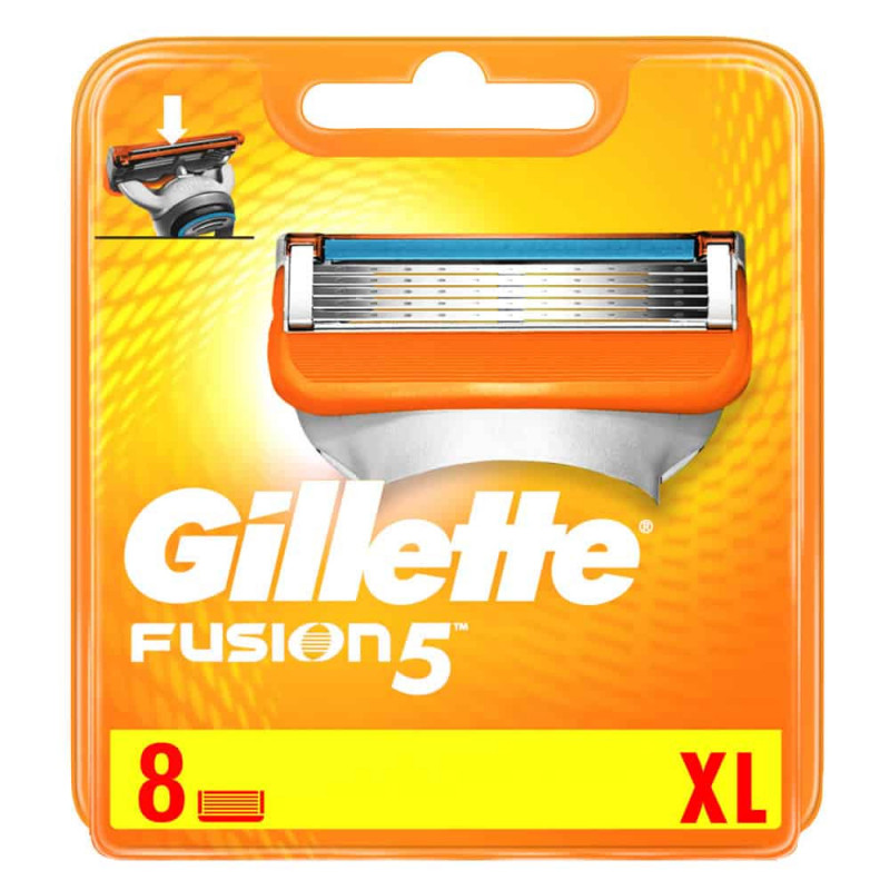 Gillette Fusion skutimosi peiliukai 8 vnt rinkinys