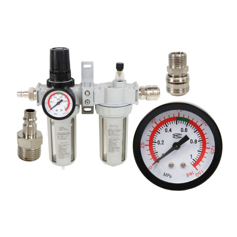 Oro srauto reguliatorius su drėgmės filtru ir tepaline 1/2''