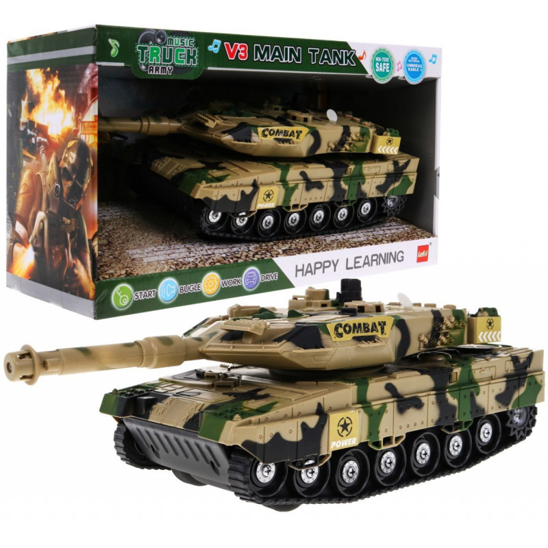 RC valdomas Tankas su garsais ir šviesomis 35cm