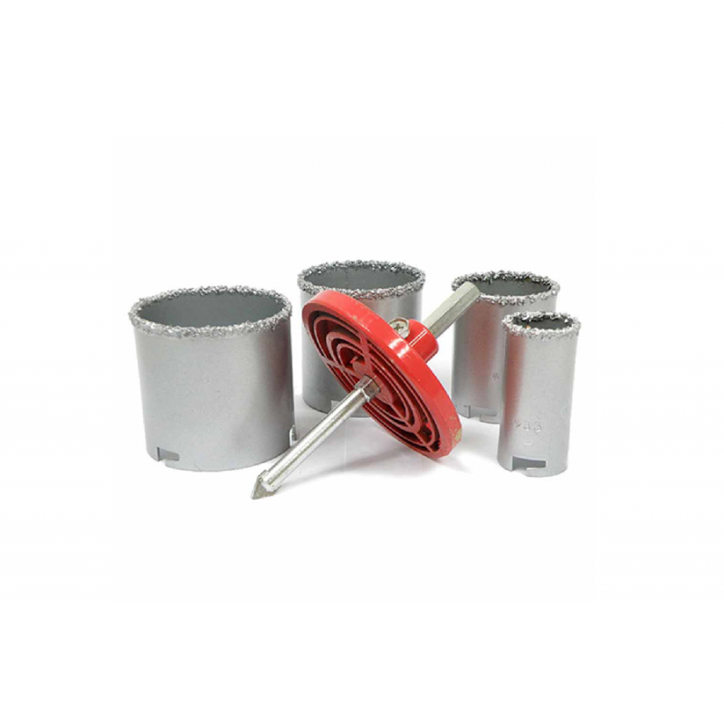 Volframo - Gręžimo karūnos - rinkinys 33-53-67-73 mm Volframo - Gręžimo karūnos - rinkinys 33-53-67-73 mm