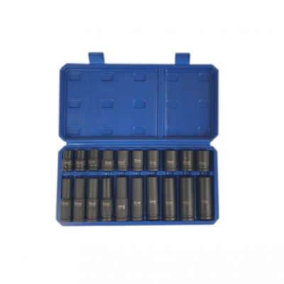 Smūginiai antgaliai - galvučių rinkinys - 1/2" 20vnt. 10-19mm