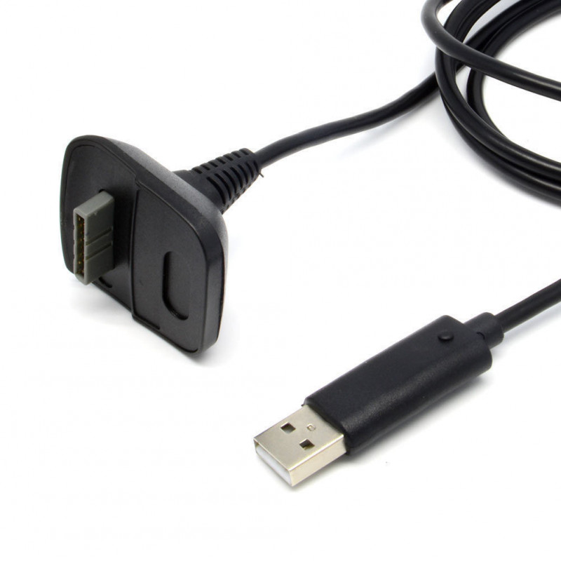 Xbox 360 pultelio įkrovimo laidas (juodas) Xbox 360 pultelio įkrovimo laidas (juodas)