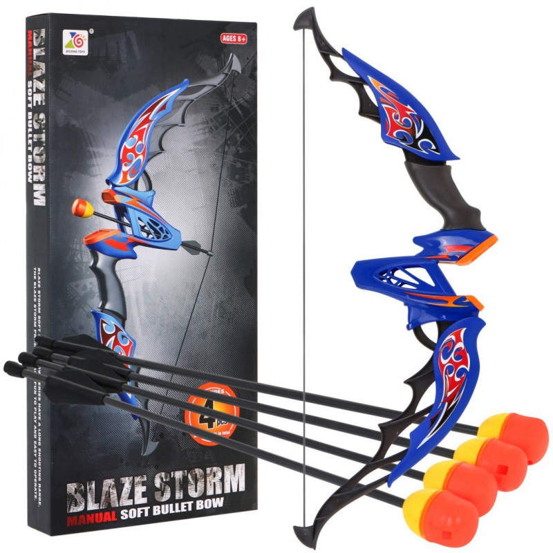 Nerf stiliaus vaikiškas lankas su strėlėmis Nerf stiliaus vaikiškas lankas su strėlėmis
