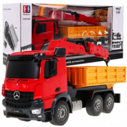 RC valdomas sunkvežimis su kranu MERCEDES-BENZ AROCS 2.4G