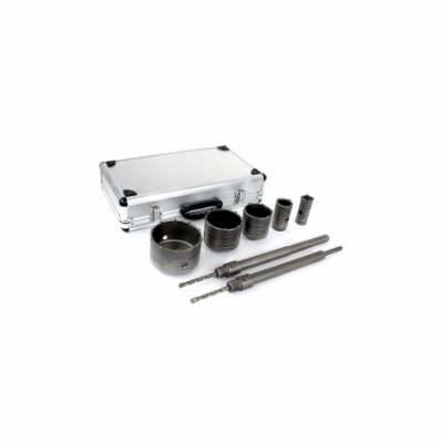 Mūro / betono karūnų rinkinys – gręžimo karūna su adapteriais