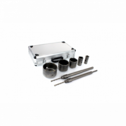 Mūro / betono karūnų rinkinys – gręžimo karūna su adapteriais Mūro / betono karūnų rinkinys – gręžimo karūna su adapteriais