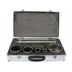 Mūro / betono karūnų rinkinys – gręžimo karūna su adapteriais Mūro / betono karūnų rinkinys – gręžimo karūna su adapteriais