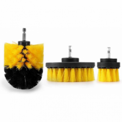 Valymo šepetys - Drill Brush -  šepečiai suktukui 3vnt.