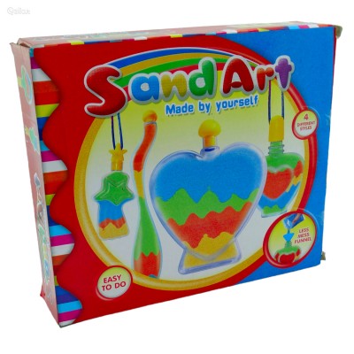 Farbiges Bastelsand-Set
